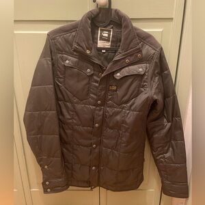 Like new G-star men’s grey size small button down shirt jacket.